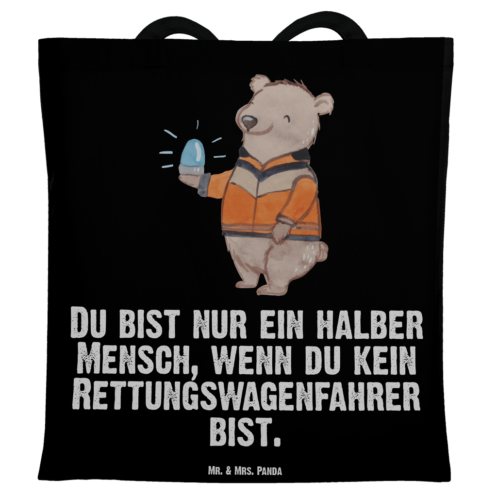 Tragetasche Rettungswagenfahrer mit Herz Beuteltasche, Beutel, Einkaufstasche, Jutebeutel, Stoffbeutel, Tasche, Shopper, Umhängetasche, Strandtasche, Schultertasche, Stofftasche, Tragetasche, Badetasche, Jutetasche, Einkaufstüte, Laptoptasche, Beruf, Ausbildung, Jubiläum, Abschied, Rente, Kollege, Kollegin, Geschenk, Schenken, Arbeitskollege, Mitarbeiter, Firma, Danke, Dankeschön