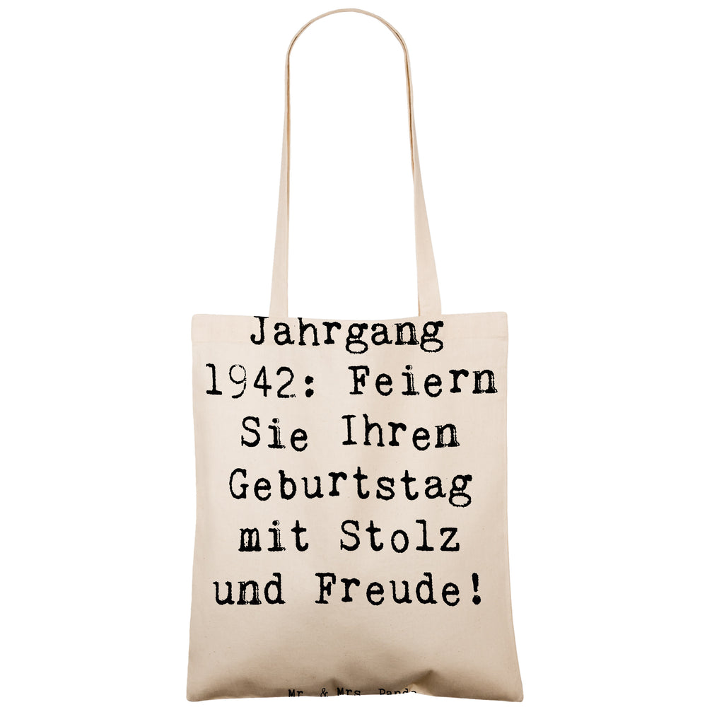 Tragetasche Spruch 1942 Geburtstag Beuteltasche, Beutel, Einkaufstasche, Jutebeutel, Stoffbeutel, Tasche, Shopper, Umhängetasche, Strandtasche, Schultertasche, Stofftasche, Tragetasche, Badetasche, Jutetasche, Einkaufstüte, Laptoptasche, Geburtstag, Geburtstagsgeschenk, Geschenk