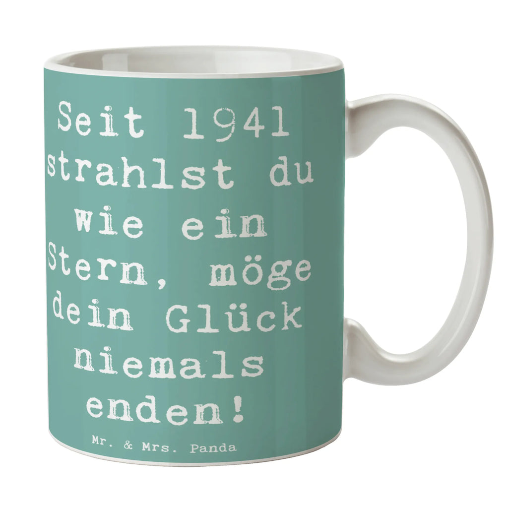 Tasse Spruch 1941 Geburtstag Stern Tasse, Kaffeetasse, Teetasse, Becher, Kaffeebecher, Teebecher, Keramiktasse, Porzellantasse, Büro Tasse, Geschenk Tasse, Tasse Sprüche, Tasse Motive, Kaffeetassen, Tasse bedrucken, Designer Tasse, Cappuccino Tassen, Schöne Teetassen, Geburtstag, Geburtstagsgeschenk, Geschenk