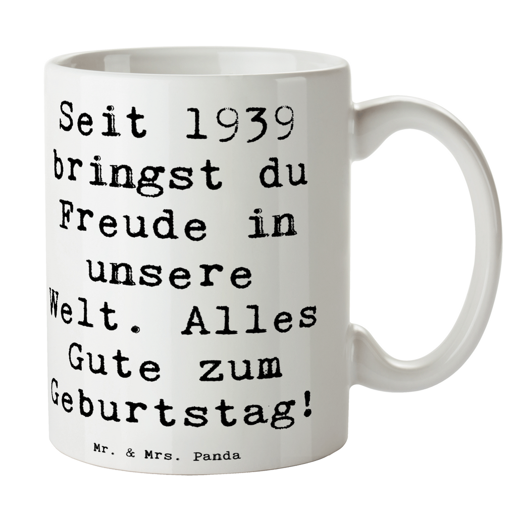 Tasse Spruch 1939 Geburtstag Freude Tasse, Kaffeetasse, Teetasse, Becher, Kaffeebecher, Teebecher, Keramiktasse, Porzellantasse, Büro Tasse, Geschenk Tasse, Tasse Sprüche, Tasse Motive, Kaffeetassen, Tasse bedrucken, Designer Tasse, Cappuccino Tassen, Schöne Teetassen, Geburtstag, Geburtstagsgeschenk, Geschenk