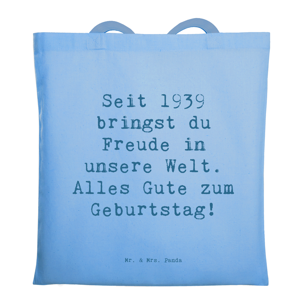 Tragetasche Spruch 1939 Geburtstag Freude Beuteltasche, Beutel, Einkaufstasche, Jutebeutel, Stoffbeutel, Tasche, Shopper, Umhängetasche, Strandtasche, Schultertasche, Stofftasche, Tragetasche, Badetasche, Jutetasche, Einkaufstüte, Laptoptasche, Geburtstag, Geburtstagsgeschenk, Geschenk