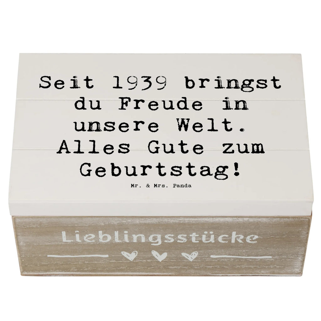 Holzkiste Spruch 1939 Geburtstag Freude Holzkiste, Kiste, Schatzkiste, Truhe, Schatulle, XXL, Erinnerungsbox, Erinnerungskiste, Dekokiste, Aufbewahrungsbox, Geschenkbox, Geschenkdose, Geburtstag, Geburtstagsgeschenk, Geschenk