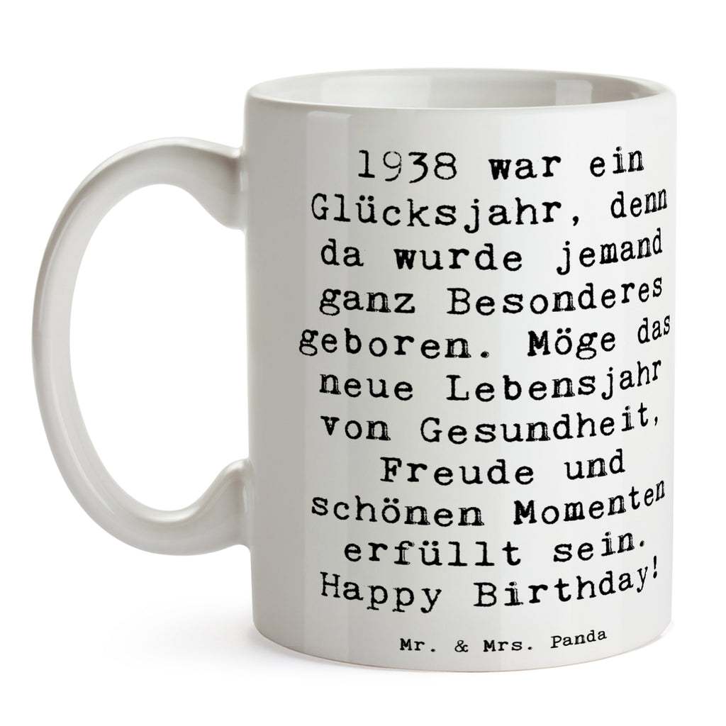 Tasse Spruch 1938 Geburtstag Tasse, Kaffeetasse, Teetasse, Becher, Kaffeebecher, Teebecher, Keramiktasse, Porzellantasse, Büro Tasse, Geschenk Tasse, Tasse Sprüche, Tasse Motive, Kaffeetassen, Tasse bedrucken, Designer Tasse, Cappuccino Tassen, Schöne Teetassen, Geburtstag, Geburtstagsgeschenk, Geschenk