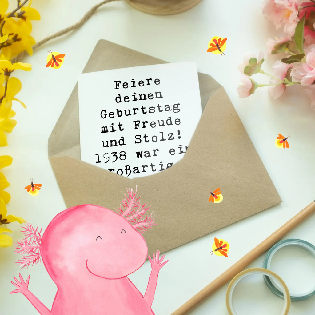 Grußkarte Spruch 1938 Geburtstag Grußkarte, Klappkarte, Einladungskarte, Glückwunschkarte, Hochzeitskarte, Geburtstagskarte, Karte, Ansichtskarten, Geburtstag, Geburtstagsgeschenk, Geschenk