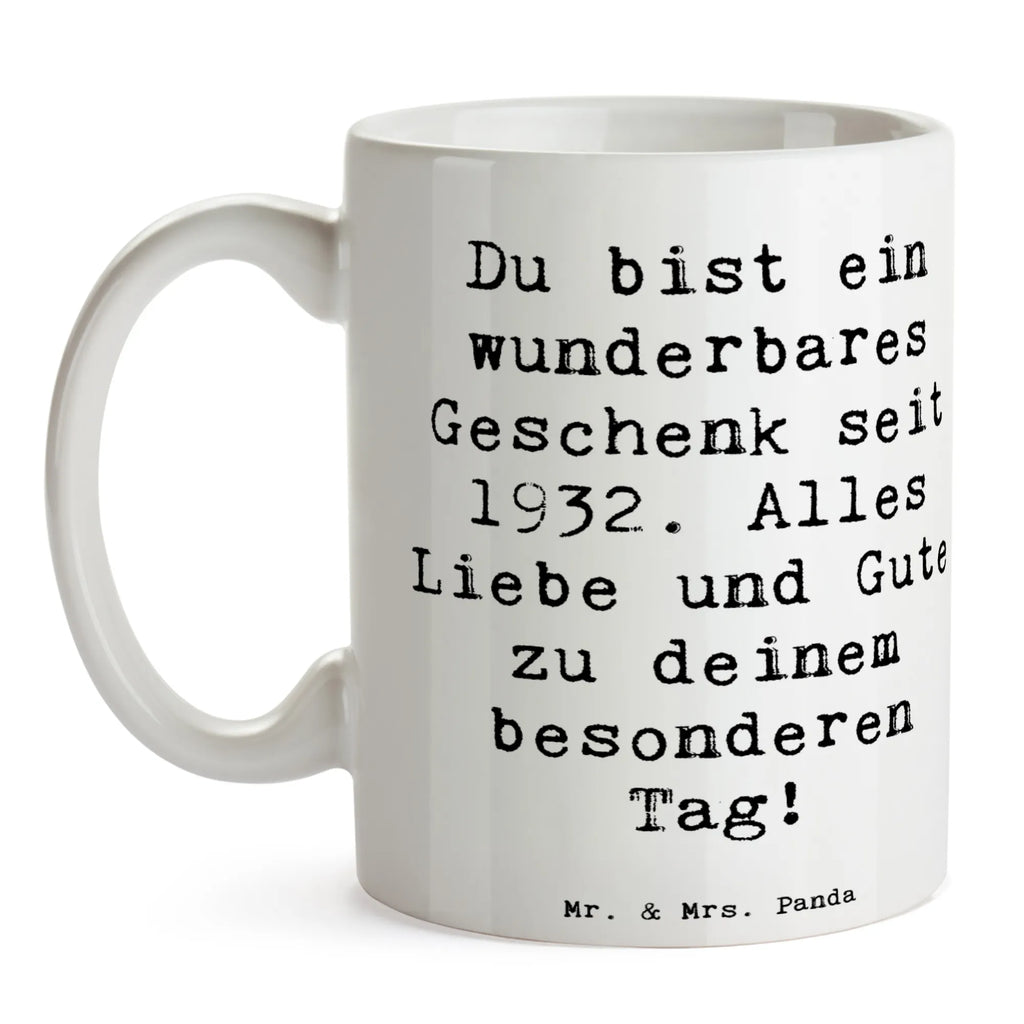 Tasse Spruch 1932 Geburtstag Geschenk Tasse, Kaffeetasse, Teetasse, Becher, Kaffeebecher, Teebecher, Keramiktasse, Porzellantasse, Büro Tasse, Geschenk Tasse, Tasse Sprüche, Tasse Motive, Kaffeetassen, Tasse bedrucken, Designer Tasse, Cappuccino Tassen, Schöne Teetassen, Geburtstag, Geburtstagsgeschenk, Geschenk