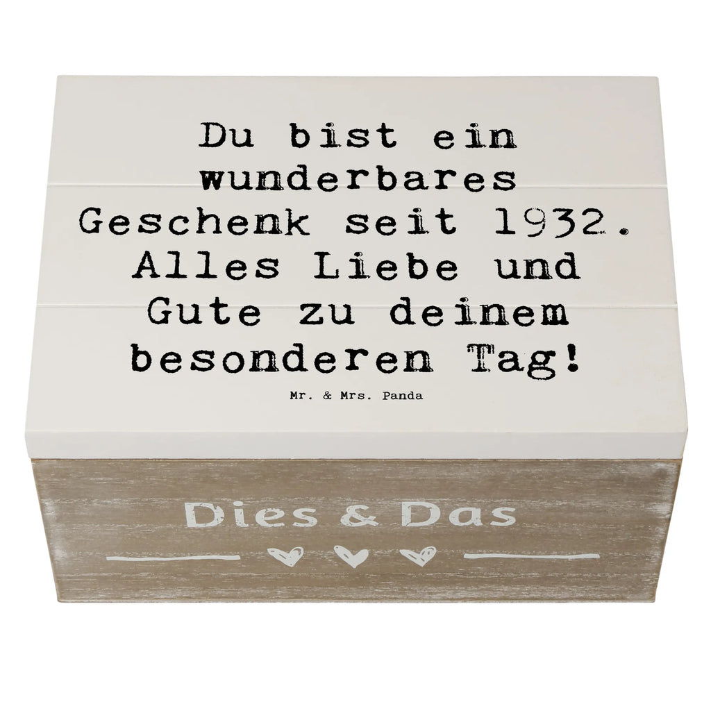 Holzkiste Spruch 1932 Geburtstag Geschenk Holzkiste, Kiste, Schatzkiste, Truhe, Schatulle, XXL, Erinnerungsbox, Erinnerungskiste, Dekokiste, Aufbewahrungsbox, Geschenkbox, Geschenkdose, Geburtstag, Geburtstagsgeschenk, Geschenk