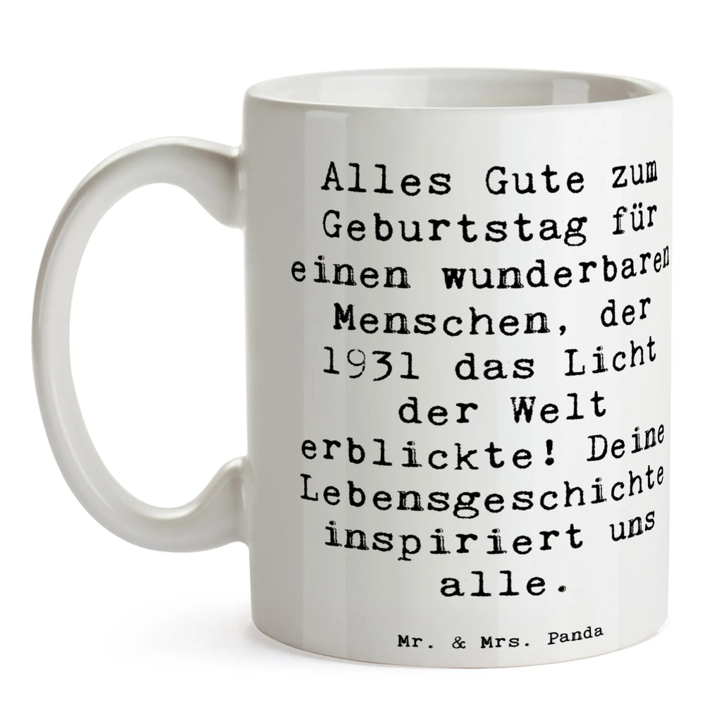 Tasse Spruch 1931 Geburtstag Tasse, Kaffeetasse, Teetasse, Becher, Kaffeebecher, Teebecher, Keramiktasse, Porzellantasse, Büro Tasse, Geschenk Tasse, Tasse Sprüche, Tasse Motive, Kaffeetassen, Tasse bedrucken, Designer Tasse, Cappuccino Tassen, Schöne Teetassen, Geburtstag, Geburtstagsgeschenk, Geschenk