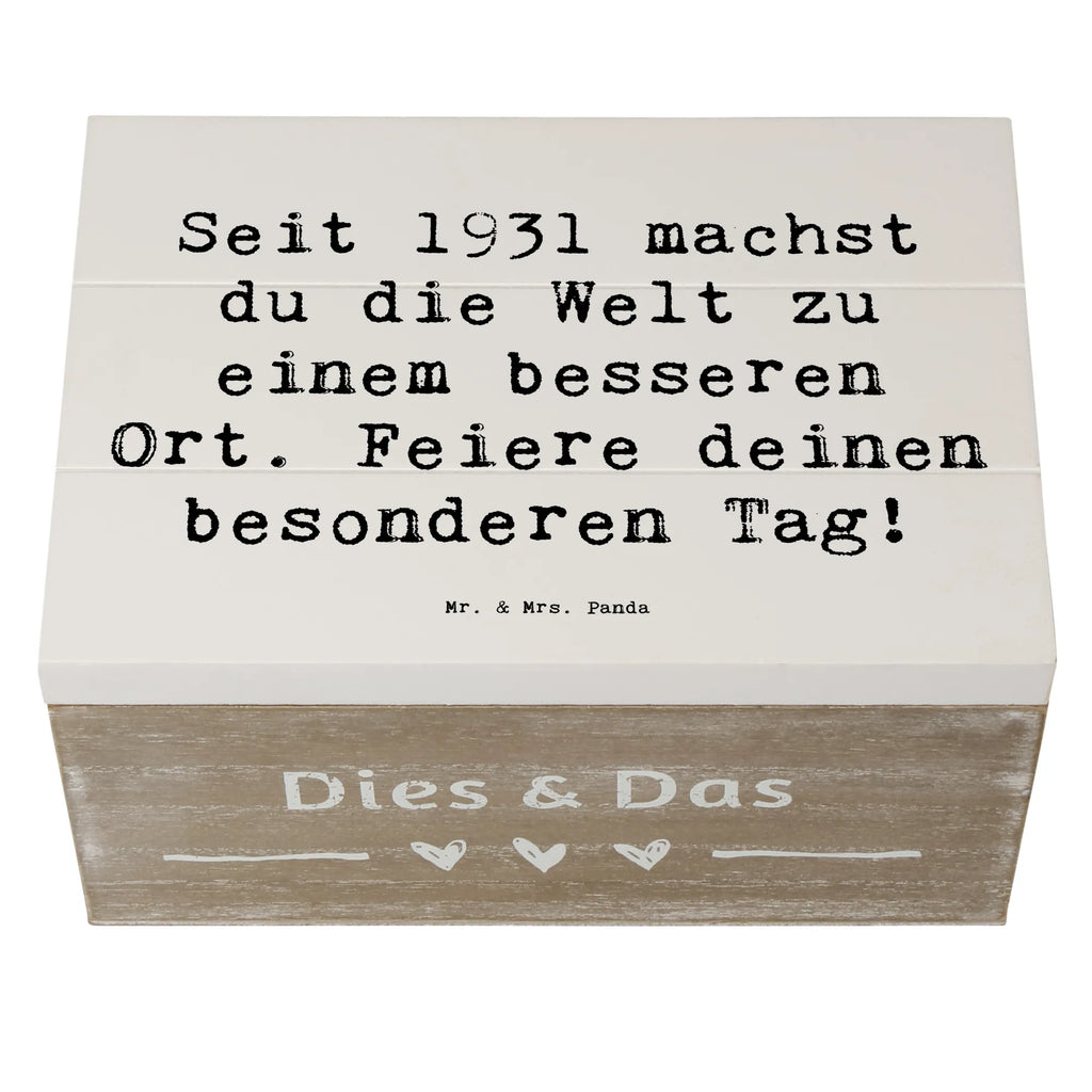 Holzkiste Spruch 1931 Geburtstag Holzkiste, Kiste, Schatzkiste, Truhe, Schatulle, XXL, Erinnerungsbox, Erinnerungskiste, Dekokiste, Aufbewahrungsbox, Geschenkbox, Geschenkdose, Geburtstag, Geburtstagsgeschenk, Geschenk