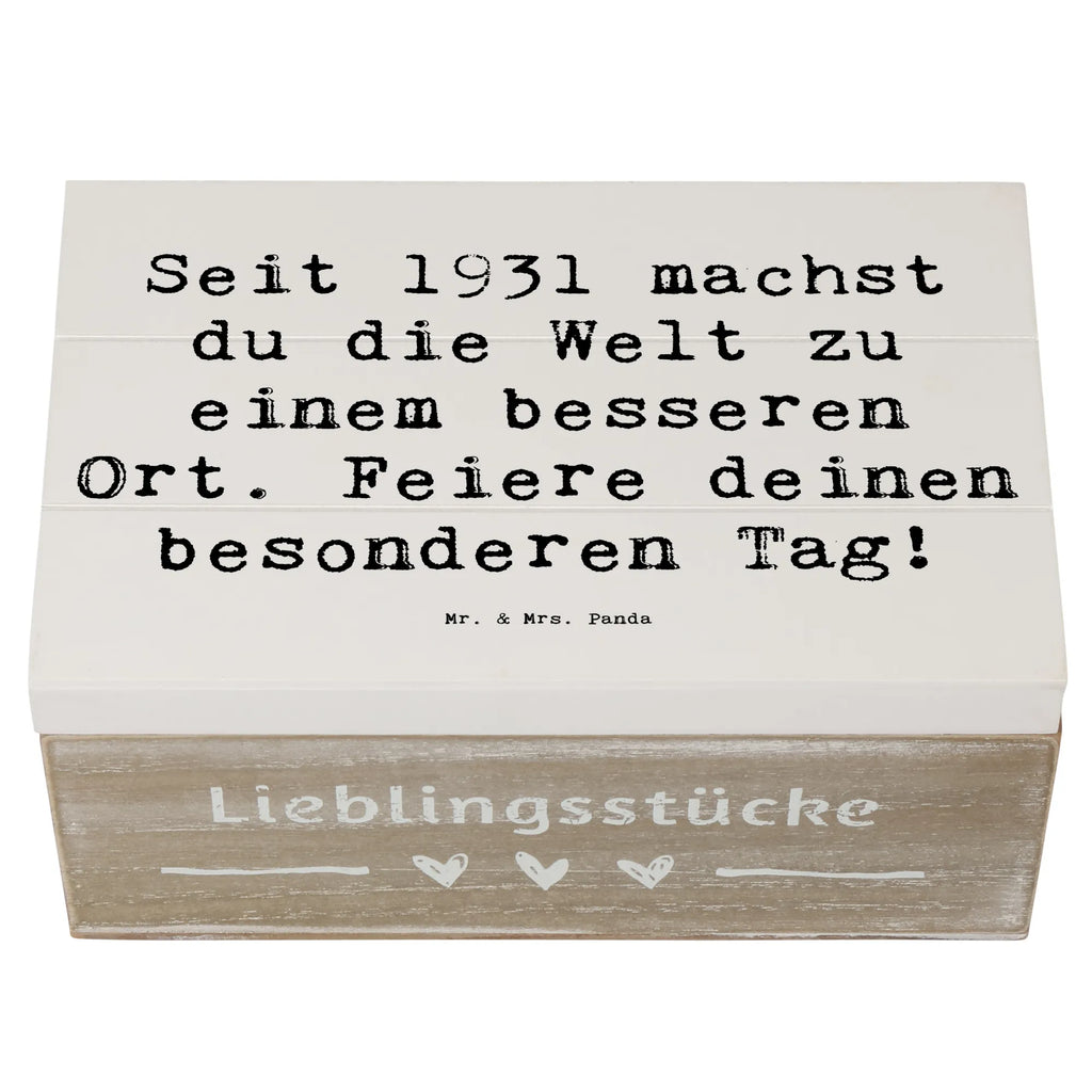 Holzkiste Spruch 1931 Geburtstag Holzkiste, Kiste, Schatzkiste, Truhe, Schatulle, XXL, Erinnerungsbox, Erinnerungskiste, Dekokiste, Aufbewahrungsbox, Geschenkbox, Geschenkdose, Geburtstag, Geburtstagsgeschenk, Geschenk