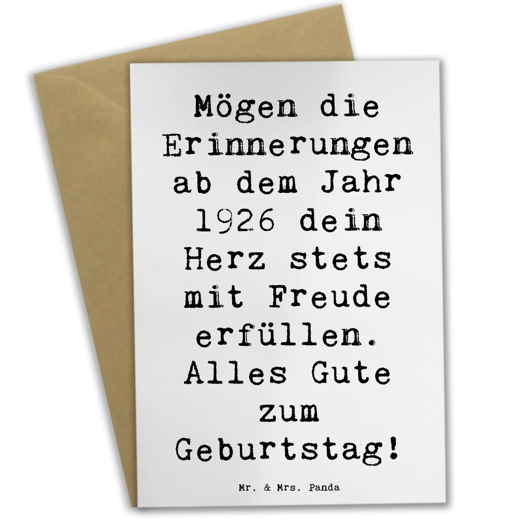 Grußkarte Spruch 1926 Geburtstag Grußkarte, Klappkarte, Einladungskarte, Glückwunschkarte, Hochzeitskarte, Geburtstagskarte, Karte, Ansichtskarten, Geburtstag, Geburtstagsgeschenk, Geschenk