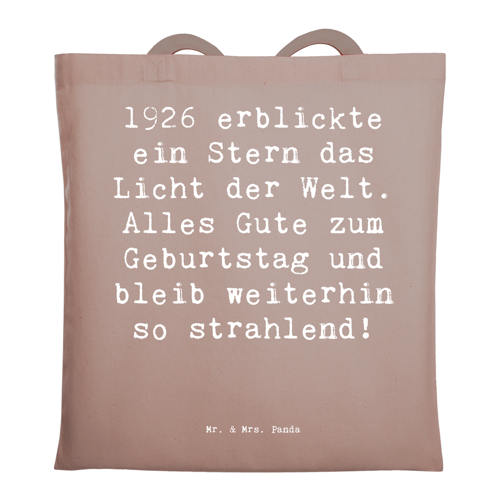 Tragetasche Spruch 1926 Geburtstag Stern Beuteltasche, Beutel, Einkaufstasche, Jutebeutel, Stoffbeutel, Tasche, Shopper, Umhängetasche, Strandtasche, Schultertasche, Stofftasche, Tragetasche, Badetasche, Jutetasche, Einkaufstüte, Laptoptasche, Geburtstag, Geburtstagsgeschenk, Geschenk