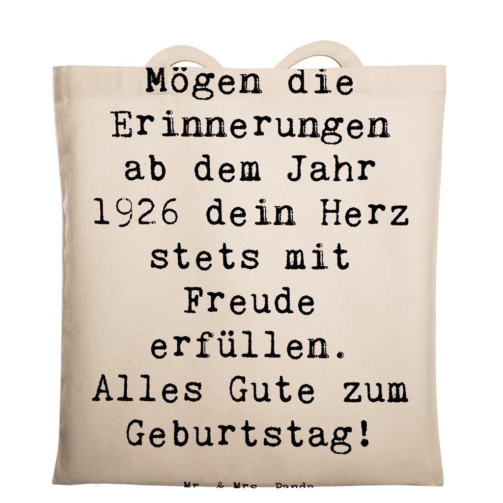 Tragetasche Spruch 1926 Geburtstag Beuteltasche, Beutel, Einkaufstasche, Jutebeutel, Stoffbeutel, Tasche, Shopper, Umhängetasche, Strandtasche, Schultertasche, Stofftasche, Tragetasche, Badetasche, Jutetasche, Einkaufstüte, Laptoptasche, Geburtstag, Geburtstagsgeschenk, Geschenk