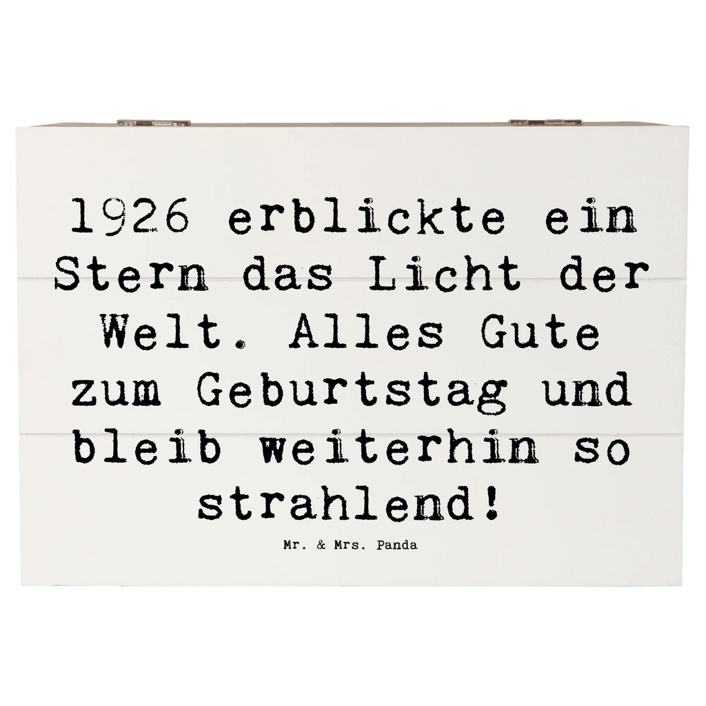 Holzkiste Spruch 1926 Geburtstag Stern Holzkiste, Kiste, Schatzkiste, Truhe, Schatulle, XXL, Erinnerungsbox, Erinnerungskiste, Dekokiste, Aufbewahrungsbox, Geschenkbox, Geschenkdose, Geburtstag, Geburtstagsgeschenk, Geschenk