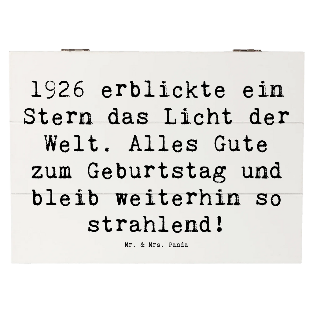 Holzkiste Spruch 1926 Geburtstag Stern Holzkiste, Kiste, Schatzkiste, Truhe, Schatulle, XXL, Erinnerungsbox, Erinnerungskiste, Dekokiste, Aufbewahrungsbox, Geschenkbox, Geschenkdose, Geburtstag, Geburtstagsgeschenk, Geschenk