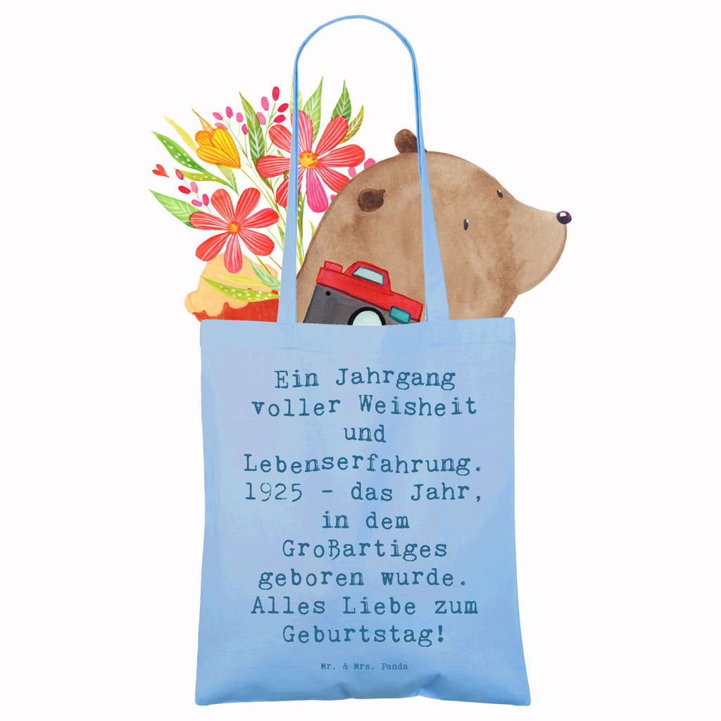 Tragetasche Spruch 1925 Geburtstag Beuteltasche, Beutel, Einkaufstasche, Jutebeutel, Stoffbeutel, Tasche, Shopper, Umhängetasche, Strandtasche, Schultertasche, Stofftasche, Tragetasche, Badetasche, Jutetasche, Einkaufstüte, Laptoptasche, Geburtstag, Geburtstagsgeschenk, Geschenk