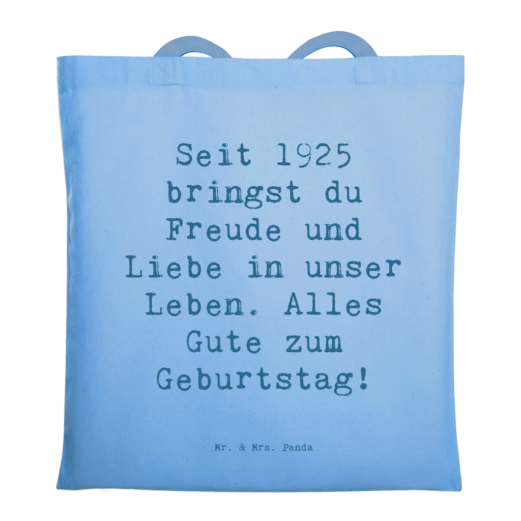 Tragetasche Spruch 1925 Geburtstag Freude Beuteltasche, Beutel, Einkaufstasche, Jutebeutel, Stoffbeutel, Tasche, Shopper, Umhängetasche, Strandtasche, Schultertasche, Stofftasche, Tragetasche, Badetasche, Jutetasche, Einkaufstüte, Laptoptasche, Geburtstag, Geburtstagsgeschenk, Geschenk