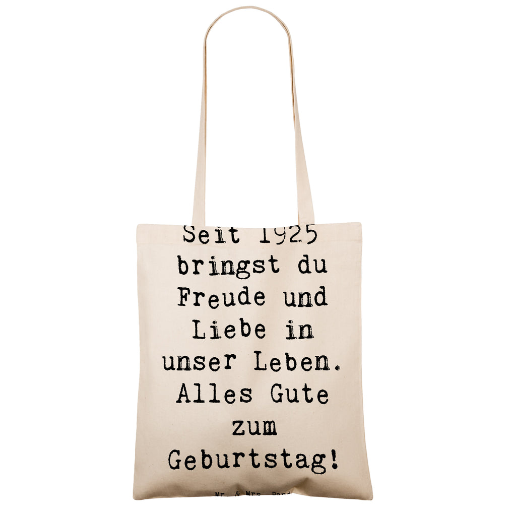 Tragetasche Spruch 1925 Geburtstag Freude Beuteltasche, Beutel, Einkaufstasche, Jutebeutel, Stoffbeutel, Tasche, Shopper, Umhängetasche, Strandtasche, Schultertasche, Stofftasche, Tragetasche, Badetasche, Jutetasche, Einkaufstüte, Laptoptasche, Geburtstag, Geburtstagsgeschenk, Geschenk