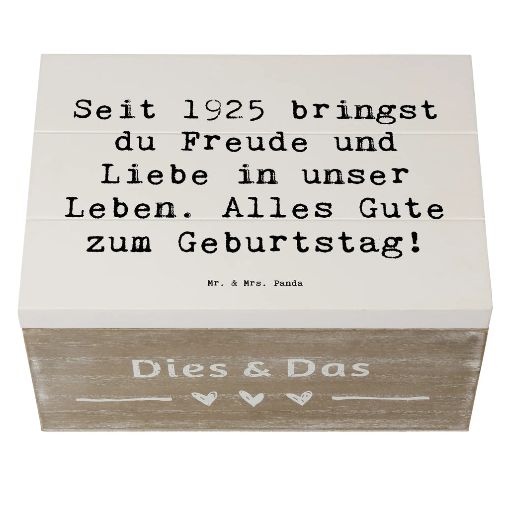 Holzkiste Spruch 1925 Geburtstag Freude Holzkiste, Kiste, Schatzkiste, Truhe, Schatulle, XXL, Erinnerungsbox, Erinnerungskiste, Dekokiste, Aufbewahrungsbox, Geschenkbox, Geschenkdose, Geburtstag, Geburtstagsgeschenk, Geschenk