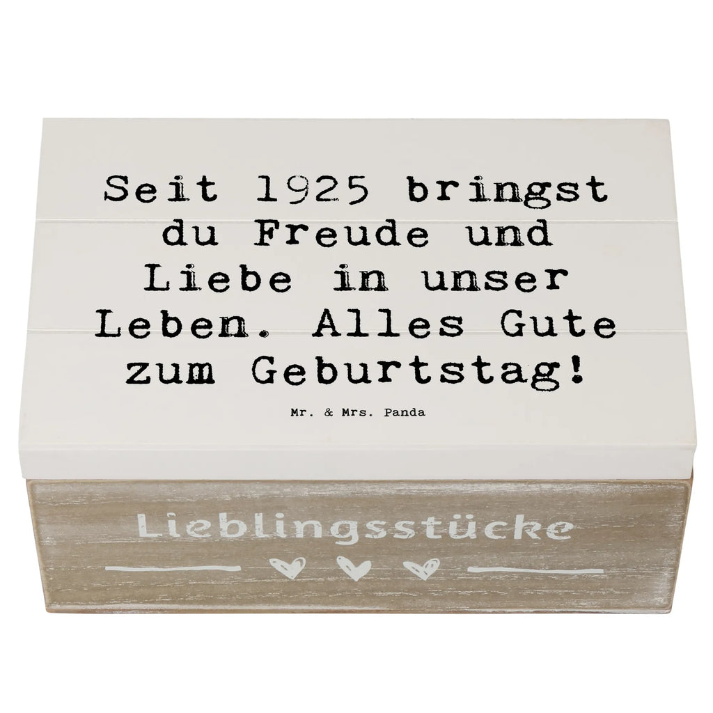 Holzkiste Spruch 1925 Geburtstag Freude Holzkiste, Kiste, Schatzkiste, Truhe, Schatulle, XXL, Erinnerungsbox, Erinnerungskiste, Dekokiste, Aufbewahrungsbox, Geschenkbox, Geschenkdose, Geburtstag, Geburtstagsgeschenk, Geschenk