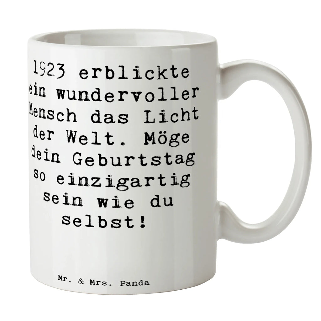 Tasse Spruch 1923 Geburtstag Tasse, Kaffeetasse, Teetasse, Becher, Kaffeebecher, Teebecher, Keramiktasse, Porzellantasse, Büro Tasse, Geschenk Tasse, Tasse Sprüche, Tasse Motive, Kaffeetassen, Tasse bedrucken, Designer Tasse, Cappuccino Tassen, Schöne Teetassen, Geburtstag, Geburtstagsgeschenk, Geschenk