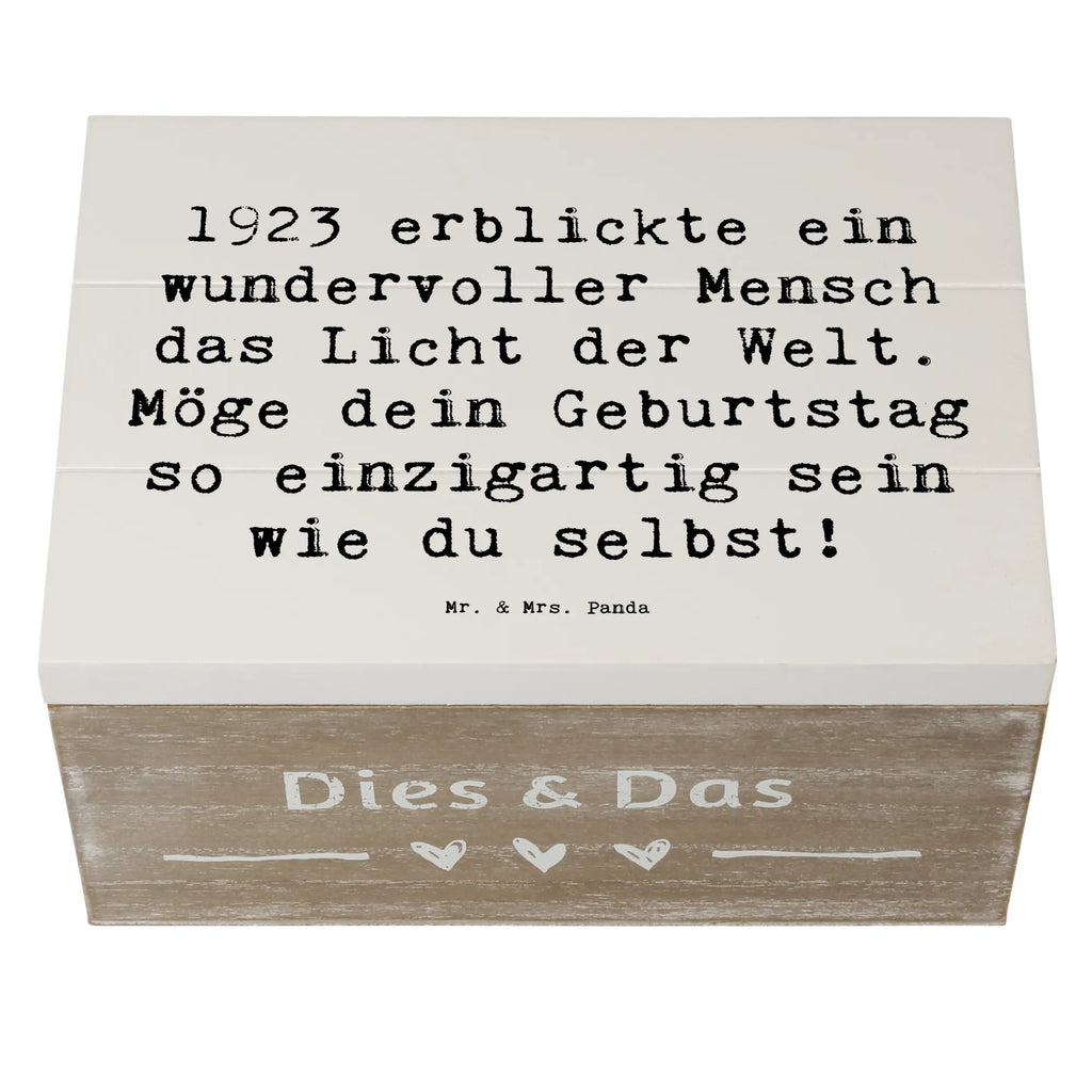 Holzkiste Spruch 1923 Geburtstag Holzkiste, Kiste, Schatzkiste, Truhe, Schatulle, XXL, Erinnerungsbox, Erinnerungskiste, Dekokiste, Aufbewahrungsbox, Geschenkbox, Geschenkdose, Geburtstag, Geburtstagsgeschenk, Geschenk