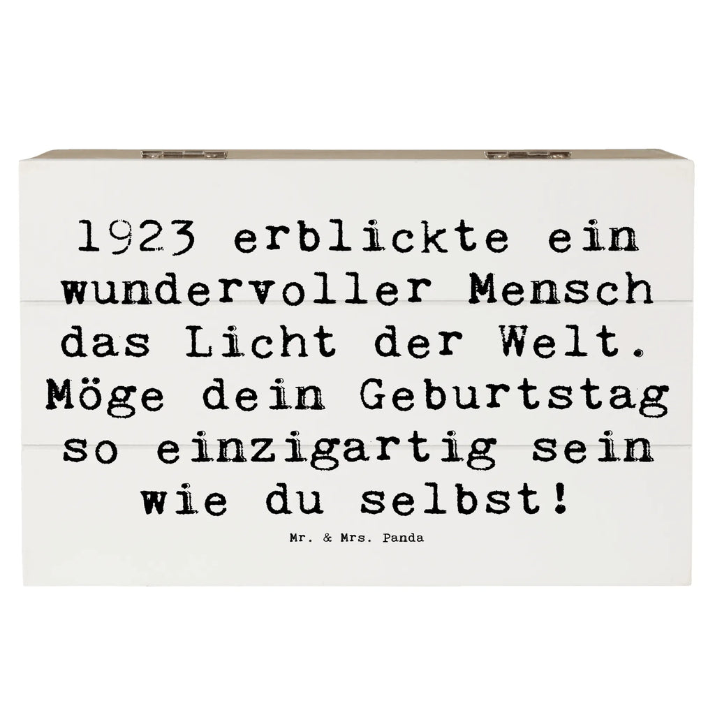 Holzkiste Spruch 1923 Geburtstag Holzkiste, Kiste, Schatzkiste, Truhe, Schatulle, XXL, Erinnerungsbox, Erinnerungskiste, Dekokiste, Aufbewahrungsbox, Geschenkbox, Geschenkdose, Geburtstag, Geburtstagsgeschenk, Geschenk