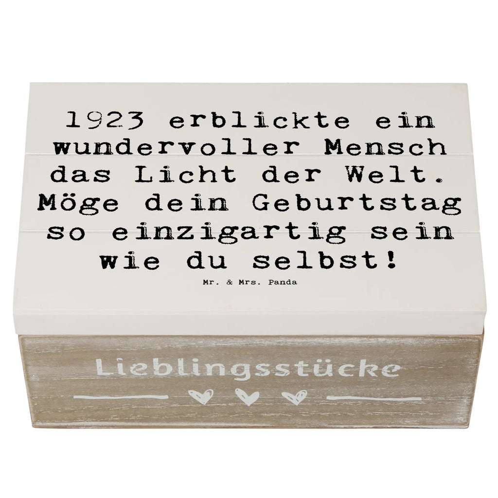 Holzkiste Spruch 1923 Geburtstag Holzkiste, Kiste, Schatzkiste, Truhe, Schatulle, XXL, Erinnerungsbox, Erinnerungskiste, Dekokiste, Aufbewahrungsbox, Geschenkbox, Geschenkdose, Geburtstag, Geburtstagsgeschenk, Geschenk