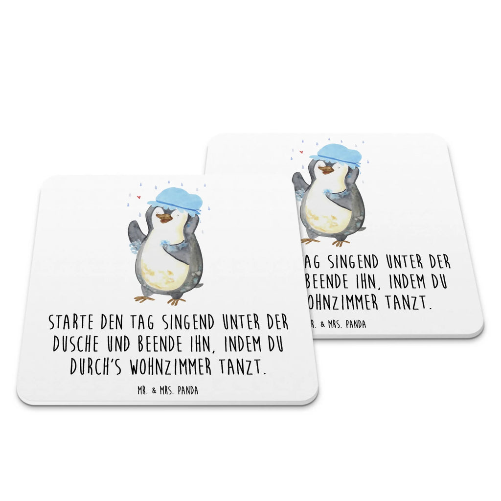 Untersetzer Set Pinguin Duschen Glasuntersetzer, Untersetzer für Gläser, Tischuntersetzer, Tischuntersetzer Kork, Untersetzer Filz, Holzuntersetzer, Filzuntersetzer rund, Tassenuntersetzer, Getränkeuntersetzer, Silikon Untersetzer, Untersetzer Set, Untersetzer Design, Design Untersetzer für Gläser, Pinguin, Pinguine, Dusche, duschen, Lebensmotto, Motivation, Neustart, Neuanfang, glücklich sein