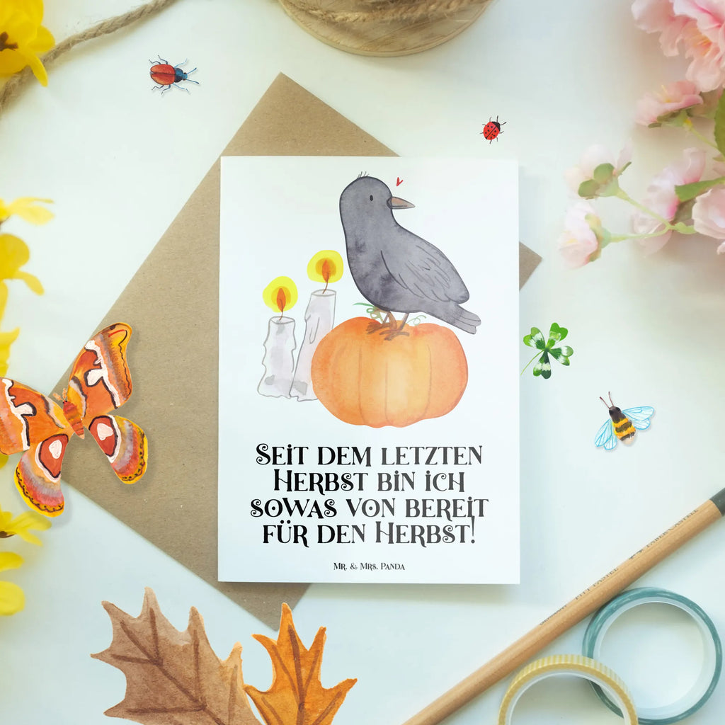 Grußkarte Herbstvorfreude Grußkarte, Klappkarte, Einladungskarte, Glückwunschkarte, Hochzeitskarte, Geburtstagskarte, Karte, Ansichtskarten, Halloween, Deko, Martinssingen, Dekoration, Geschenke, Schenken