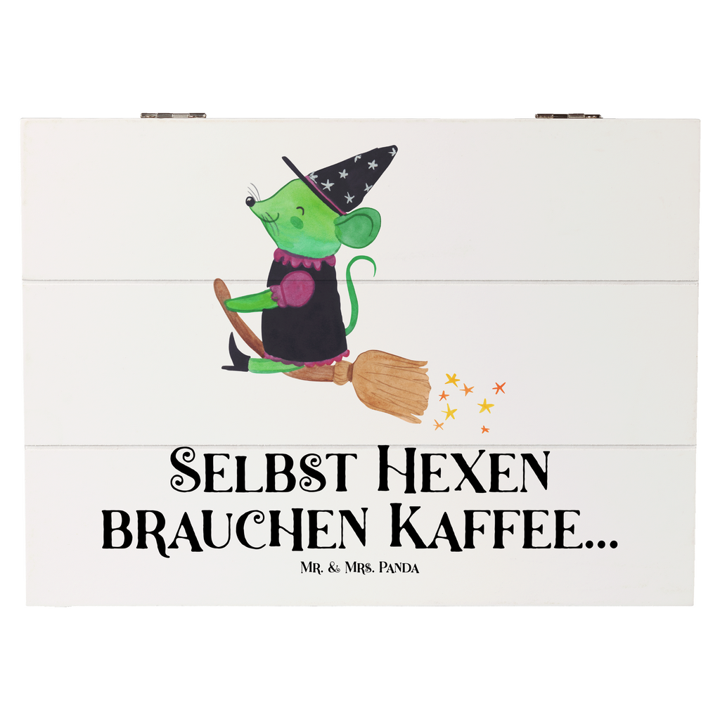 Holzkiste Halloween-Hexen Kaffee Holzkiste, Kiste, Schatzkiste, Truhe, Schatulle, XXL, Erinnerungsbox, Erinnerungskiste, Dekokiste, Aufbewahrungsbox, Geschenkbox, Geschenkdose, Halloween, Deko, Martinssingen, Dekoration, Geschenke, Schenken