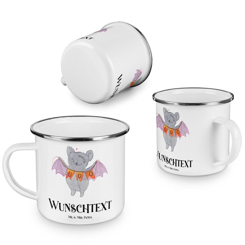 Personalisierte Emaille Tasse Fledermaus Boo Emaille Tasse personalisiert, Emaille Tasse mit Namen, Campingtasse personalisiert, Namenstasse, Campingtasse bedrucken, Campinggeschirr personalsisert, tasse mit namen, personalisierte tassen, personalisierte tasse, tasse selbst gestalten, tasse bedrucken, tassen bedrucken, Halloween, Deko, Martinssingen, Dekoration, Geschenke, Schenken