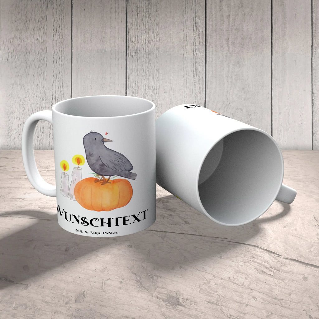 Personalisierte Tasse Krähe Halloween Personalisierte Tasse, Namenstasse, Wunschname, Personalisiert, Tasse, Namen, Drucken, Tasse mit Namen, Halloween, Deko, Martinssingen, Dekoration, Geschenke, Schenken