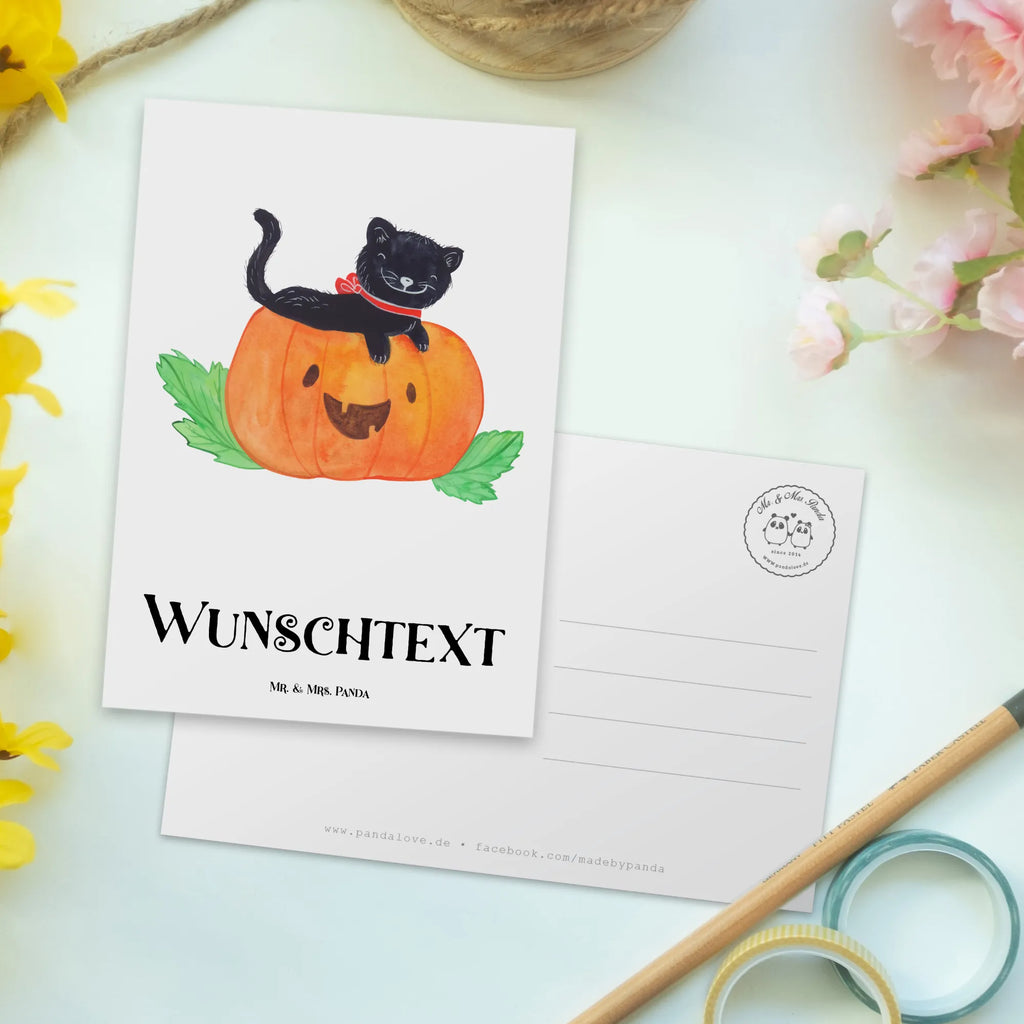 Personalisierte Postkarte Schwarze Katze Postkarte mit Namen, Postkarte bedrucken, Postkarte mit Wunschtext, Postkarte personalisierbar, Geschenkkarte mit Namen, Grußkarte mit Namen, Karte mit Namen, Einladung mit Namen, Ansichtskarte mit Namen, Geschenkkarte mit Wunschtext, Grußkarte mit Wunschtext, Karte mit Wunschtext, Einladung mit Wunschtext, Ansichtskarte mit Wunschtext, Halloween, Deko, Martinssingen, Dekoration, Geschenke, Schenken