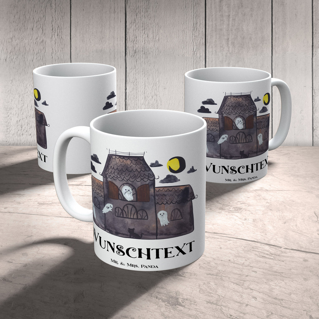 Personalisierte Tasse Geister Villa Personalisierte Tasse, Namenstasse, Wunschname, Personalisiert, Tasse, Namen, Drucken, Tasse mit Namen, Halloween, Deko, Martinssingen, Dekoration, Geschenke, Schenken