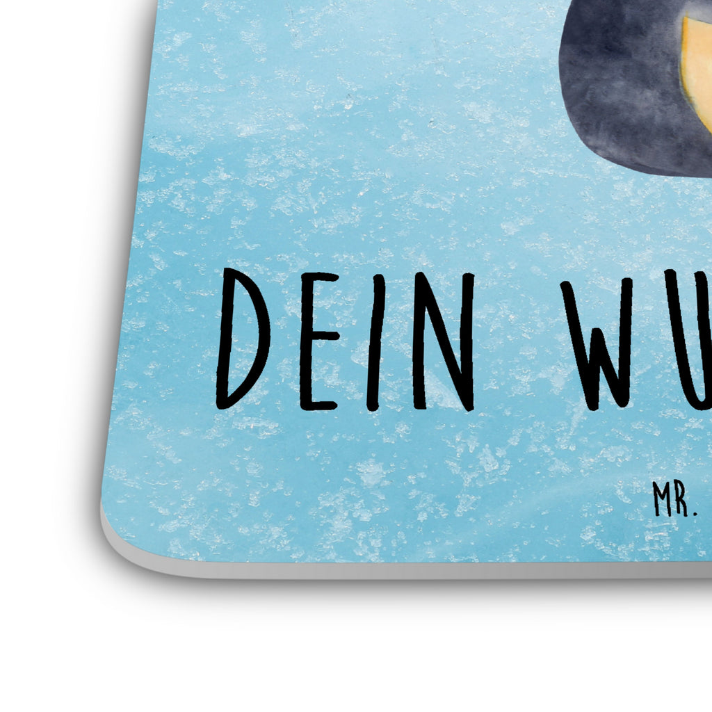 Personalisiertes Untersetzer Set Pinguin Blumen Personalisierte Untersetzer, Pinguin, Pinguine, Blumenkranz, Universum, Leben, Wünsche, Ziele, Lebensziele, Motivation, Lebenslust, Liebeskummer, Geschenkidee