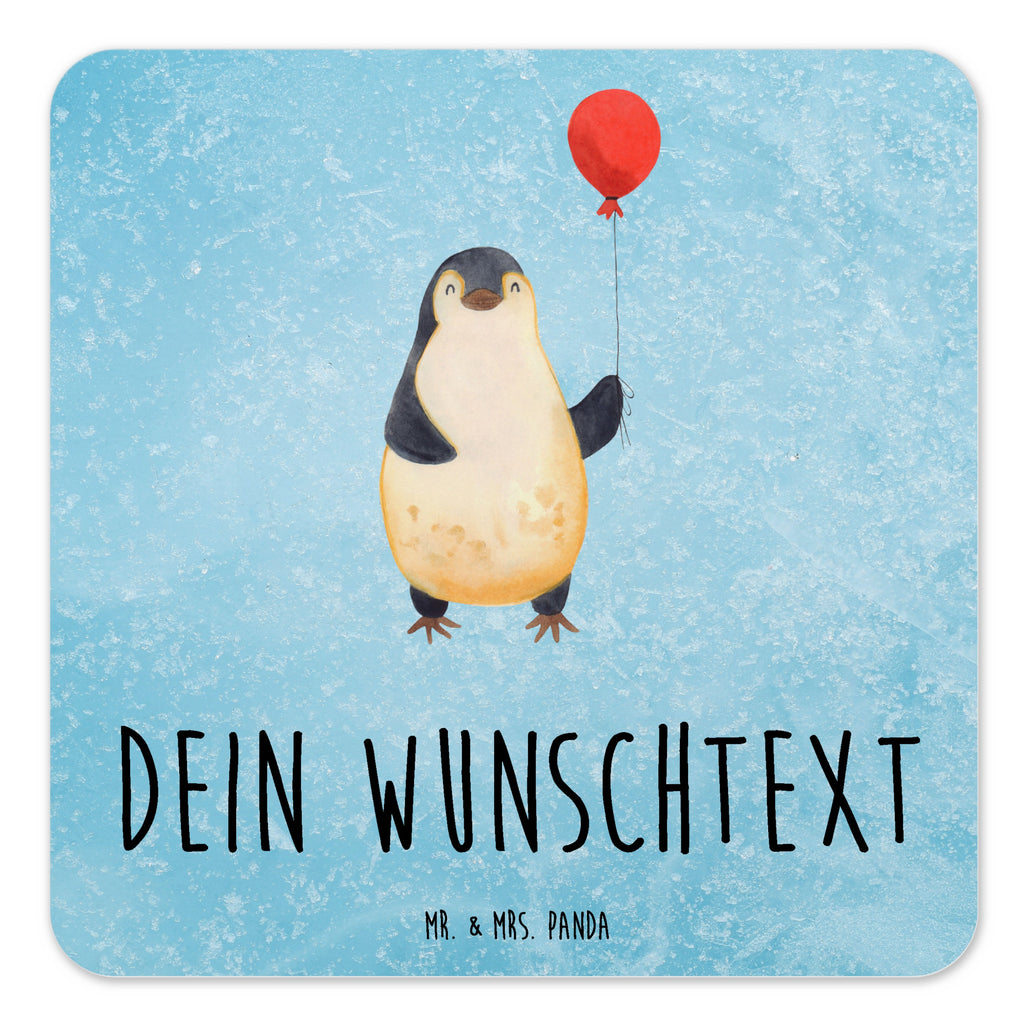 Personalisiertes Untersetzer Set Pinguin Luftballon Personalisierte Untersetzer, Pinguin, Pinguine, Luftballon, Tagträume, Lebenslust, Geschenk Freundin, Geschenkidee, beste Freundin, Motivation, Neustart, neues Leben, Liebe, Glück