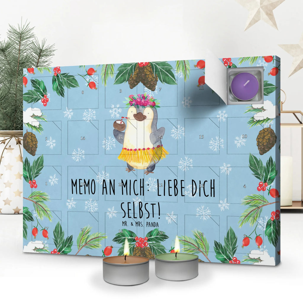 Duftkerzen Adventskalender Pinguin Kokosnuss Adventskalender, Kerzen Adventskalender, Duftkerzen Adventskalender, Pinguin, Aloha, Hawaii, Urlaub, Kokosnuss, Pinguine