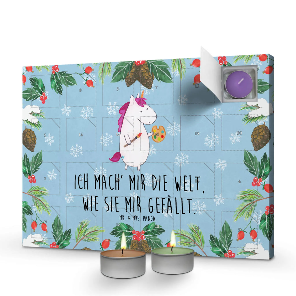 Duftkerzen Adventskalender Einhorn Künstler Adventskalender, Kerzen Adventskalender, Duftkerzen Adventskalender, Einhorn, Einhörner, Einhorn Deko, Pegasus, Unicorn, Englisch, Künstler, Artist, Malen, Zeichnen, Welt, Farbe, Stift, Pinsel, Geschenk, Maler