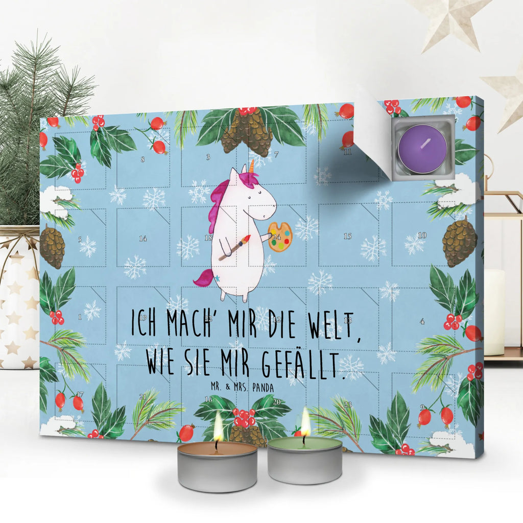 Duftkerzen Adventskalender Einhorn Künstler Adventskalender, Kerzen Adventskalender, Duftkerzen Adventskalender, Einhorn, Einhörner, Einhorn Deko, Pegasus, Unicorn, Englisch, Künstler, Artist, Malen, Zeichnen, Welt, Farbe, Stift, Pinsel, Geschenk, Maler