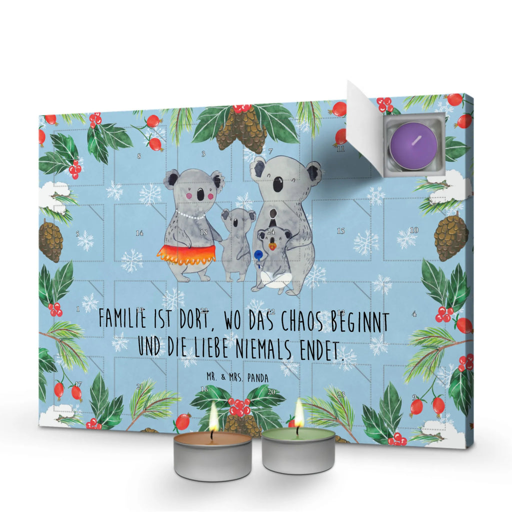 Duftkerzen Adventskalender Koala Familie Adventskalender, Kerzen Adventskalender, Duftkerzen Adventskalender, Familie, Vatertag, Muttertag, Bruder, Schwester, Mama, Papa, Oma, Opa, Koala, Koalas, Family, Kinder, Geschwister, Familienleben