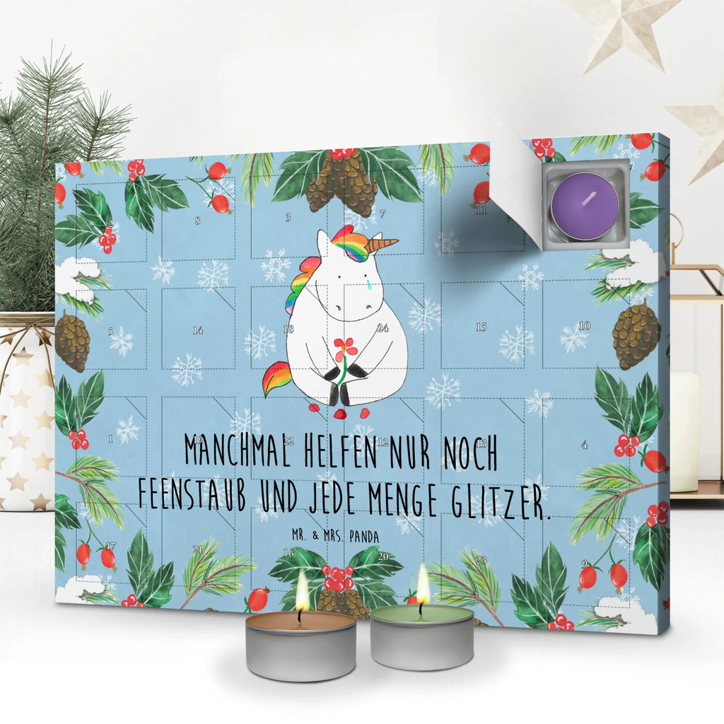 Duftkerzen Adventskalender Einhorn Traurig Adventskalender, Kerzen Adventskalender, Duftkerzen Adventskalender, Einhorn, Einhörner, Einhorn Deko, Unicorn, Glitzer, Trösten. Freundschaft, Freunde, Liebe, Trauer, Grußkarte, Blume