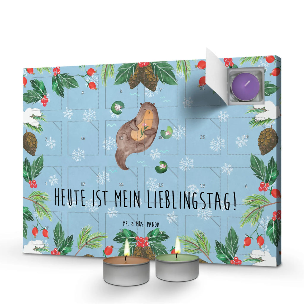 Duftkerzen Adventskalender Otter Seerose Adventskalender, Kerzen Adventskalender, Duftkerzen Adventskalender, Otter, Fischotter, Seeotter, Otter Seeotter See Otter