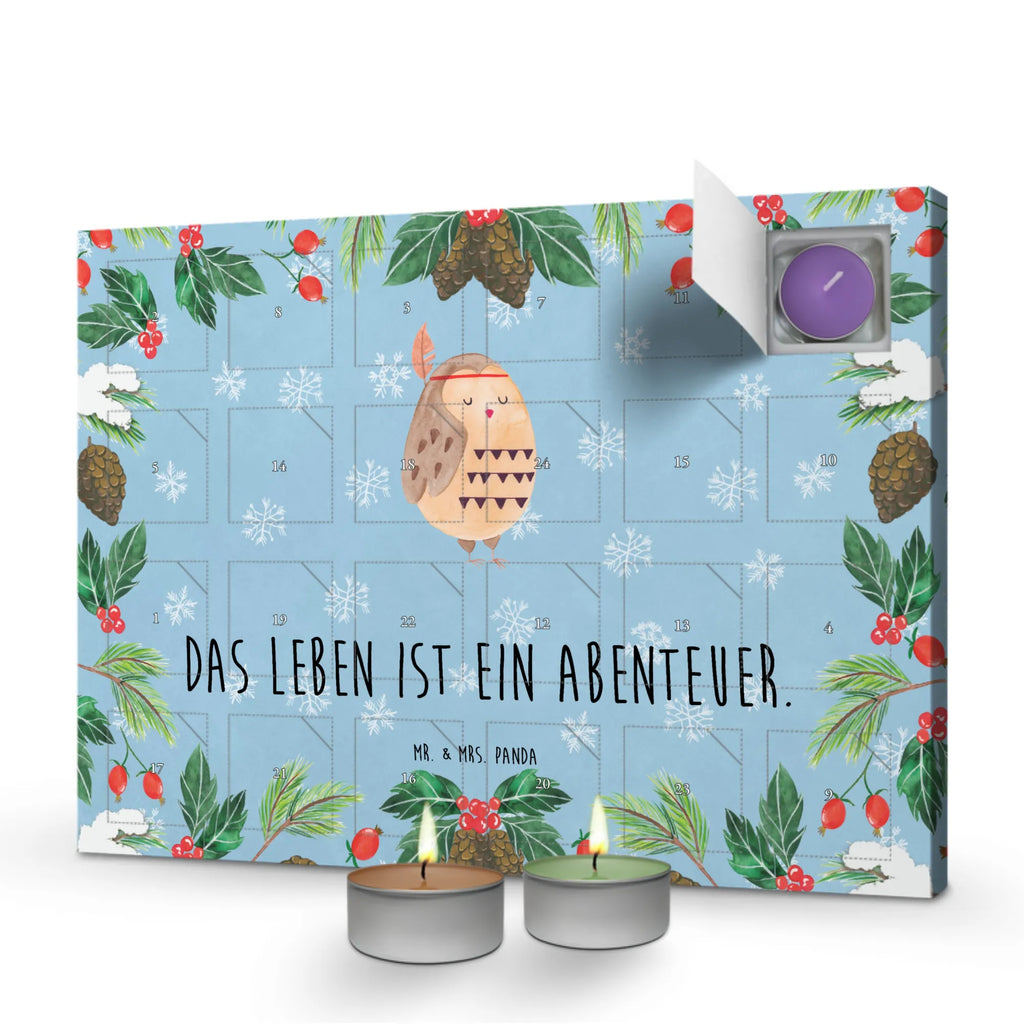 Duftkerzen Adventskalender Eule Federschmuck Adventskalender, Kerzen Adventskalender, Duftkerzen Adventskalender, Eule, Eule Deko, Owl, Das Leben ist ein Abenteuer, Reisespruch, Federschmuck, Dekoration