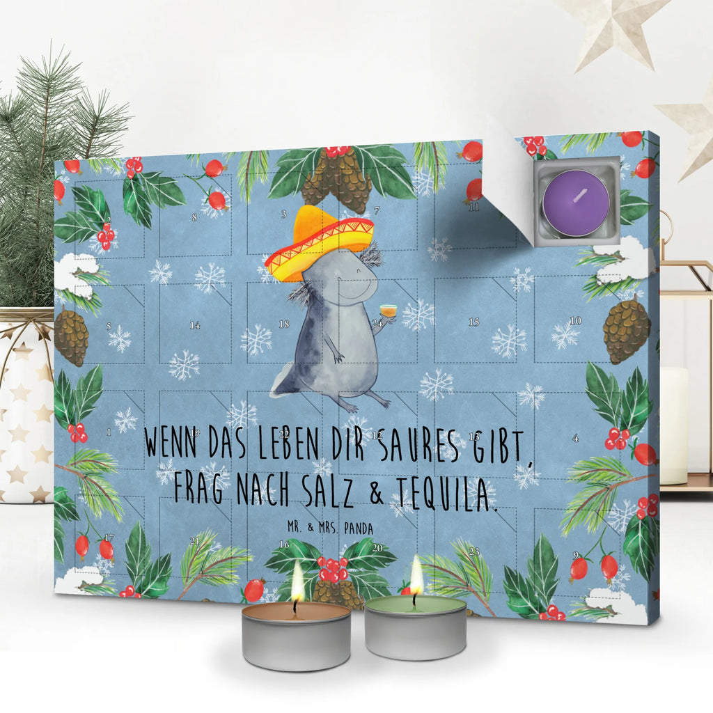 Duftkerzen Adventskalender Axolotl Tequila Adventskalender, Kerzen Adventskalender, Duftkerzen Adventskalender, Axolotl, Molch, Mexico, Mexiko, Sombrero, Zitrone, Tequila, Motivation, Spruch, Schwanzlurch, Lurch, Lurche, Axolot, Feuerdrache, Feuersalamander