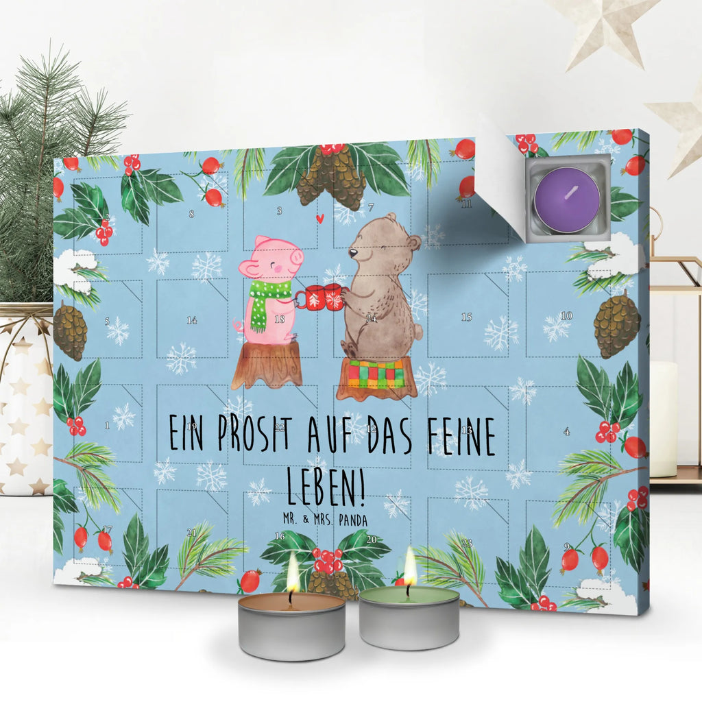 Duftkerzen Adventskalender Glühschwein Sause Adventskalender, Kerzen Adventskalender, Duftkerzen Adventskalender, Winter, Weihnachten, Weihnachtsdeko, Nikolaus, Advent, Heiligabend, Wintermotiv, Prost, Alles Gute, Weihnachtszeit, Schwein, Bär