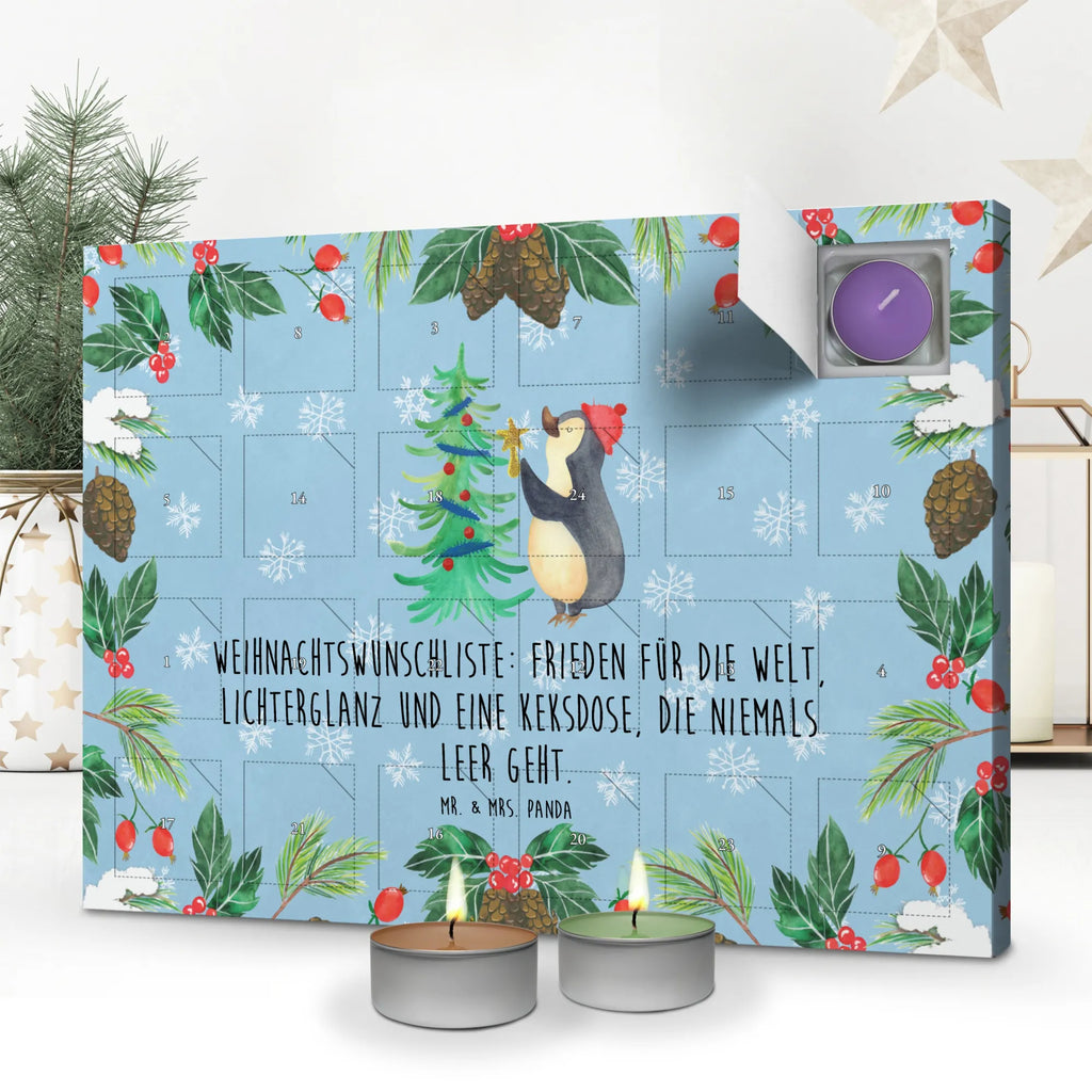 Duftkerzen Adventskalender Pinguin Weihnachtsbaum Adventskalender, Kerzen Adventskalender, Duftkerzen Adventskalender, Winter, Weihnachten, Weihnachtsdeko, Nikolaus, Advent, Heiligabend, Wintermotiv, Pinguin