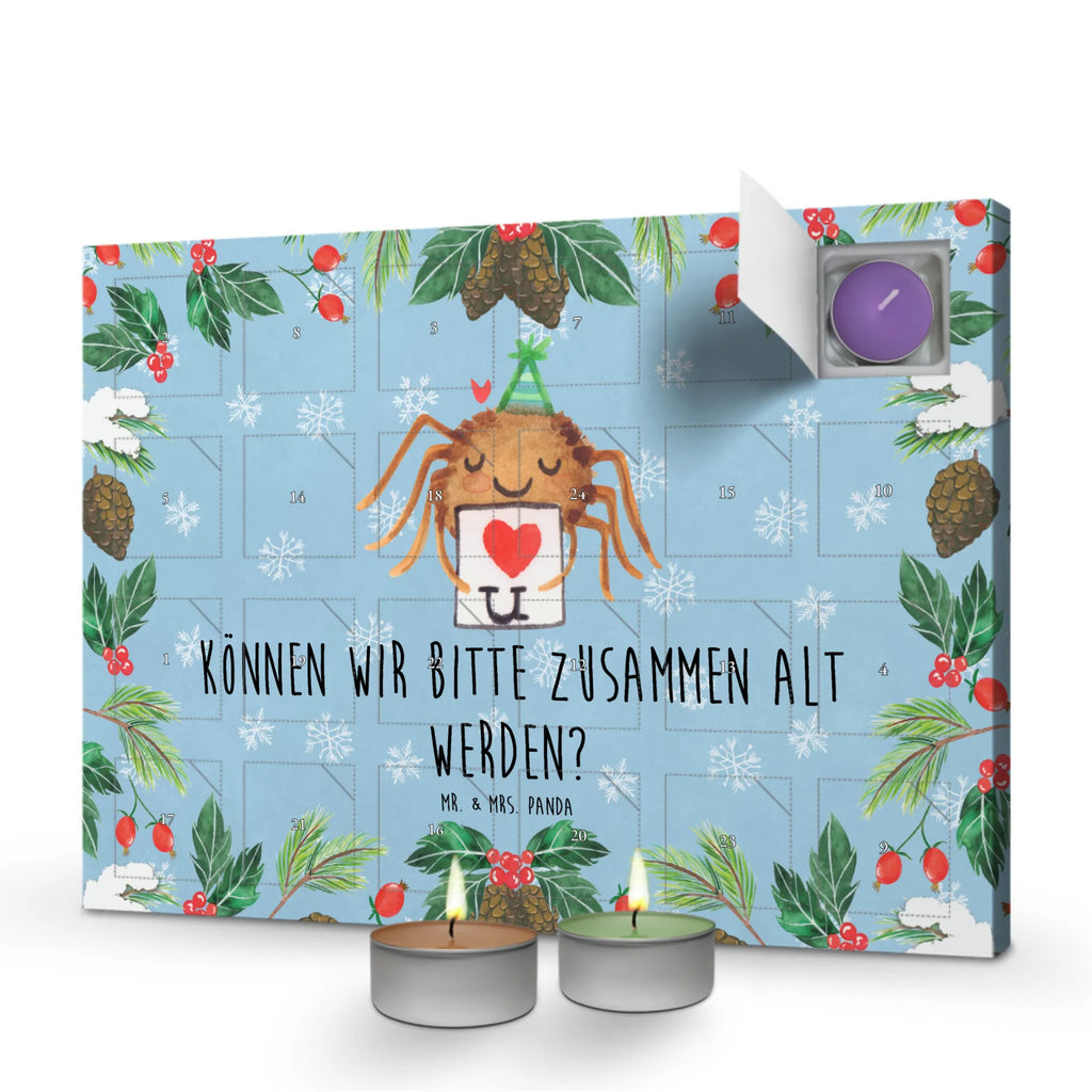 Duftkerzen Adventskalender Spinne Agathe Brief Adventskalender, Kerzen Adventskalender, Duftkerzen Adventskalender, Spinne Agathe, Spinne, Agathe, Videos, Merchandise, Liebesbeweis, Ich Liebe dich, Heiratsantrag, Verliebt, Liebespaar, Liebesgeschenk, Treuebeweis, Treuetest