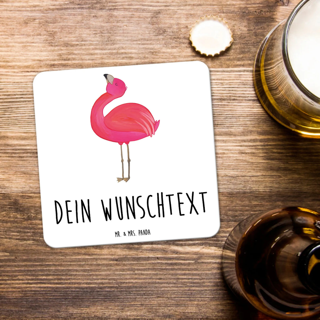 Personalisiertes Untersetzer Set Flamingo Stolz Personalisierte Untersetzer, Flamingo, stolz, Freude, Selbstliebe, Selbstakzeptanz, Freundin, beste Freundin, Tochter, Mama, Schwester