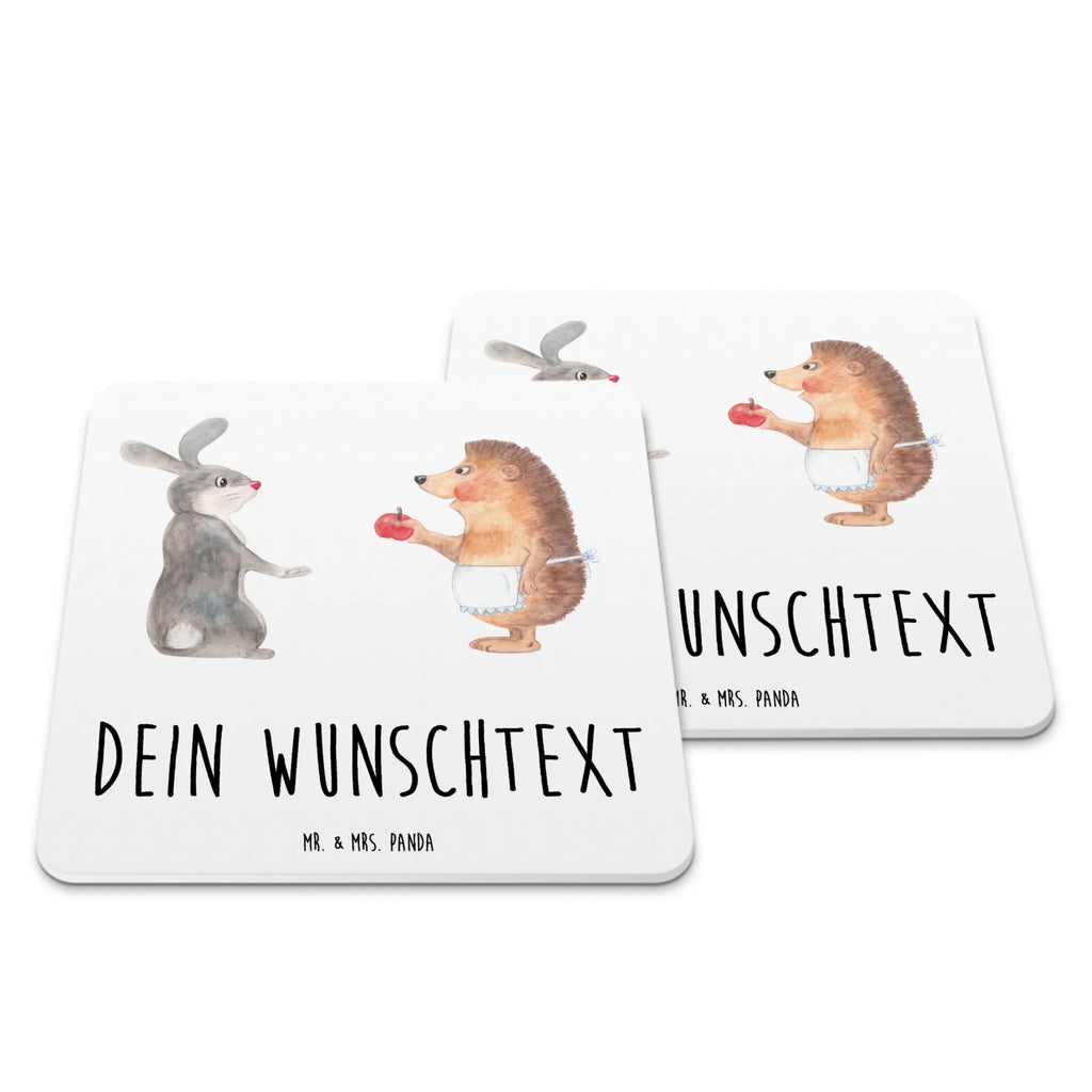 Personalisiertes Untersetzer Set Hase Igel Personalisierte Untersetzer, Tiermotive, Gute Laune, lustige Sprüche, Tiere, Igel und Hase, Igel, Hase, Liebe Spruch, Liebeskummer Geschenk, Herzschmerz, Trösten, Trennungsschmerz, Spruch romantisch