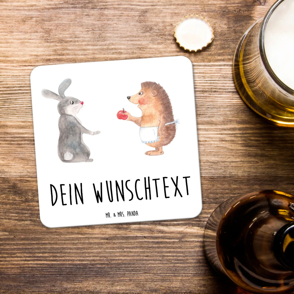 Personalisiertes Untersetzer Set Hase Igel Personalisierte Untersetzer, Tiermotive, Gute Laune, lustige Sprüche, Tiere, Igel und Hase, Igel, Hase, Liebe Spruch, Liebeskummer Geschenk, Herzschmerz, Trösten, Trennungsschmerz, Spruch romantisch